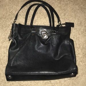MK leather Hamilton bag. Silver hardware.